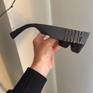 MIU MIU Matte Black Sunglasses